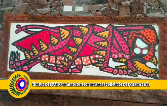Las pinturas de Facundo Tejeda Cajas, de sobrenombre FADO (licenciado en genética) de vivos colores y llamativas formas de la naturaleza decoran nuestro SUM