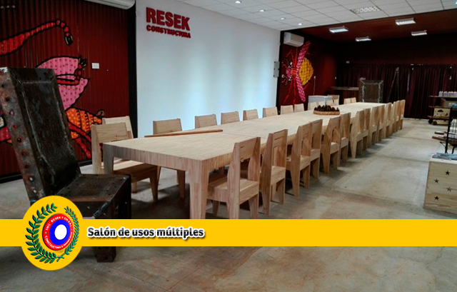 Constructora Resek – Hacer Decoraciones – Salón de usos múltiples, para charlas, talleres y capacitaciones de actualización para recursos humanos.