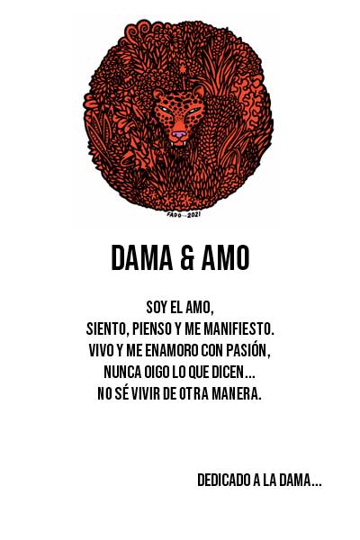 “Dama y Amo” poema dedicado a la Dama, del libro Dama y Amo. Escrito por Julio Resek. Posadas, Misiones mundos-opuestos-dama-y-amo