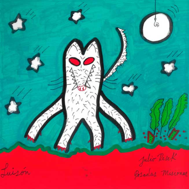 LUISON Poema libro El Monte, escrito e ilustrado por Julio Resek