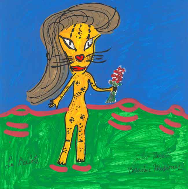LA OCELOTE Poema del libro Timón, escrito e ilustrado por Julio Resek