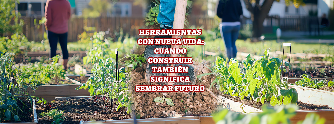 HERRAMIENTAS CON NUEVA VIDA: CUANDO CONSTRUIR TAMBIÉN SIGNIFICA SEMBRAR FUTURO