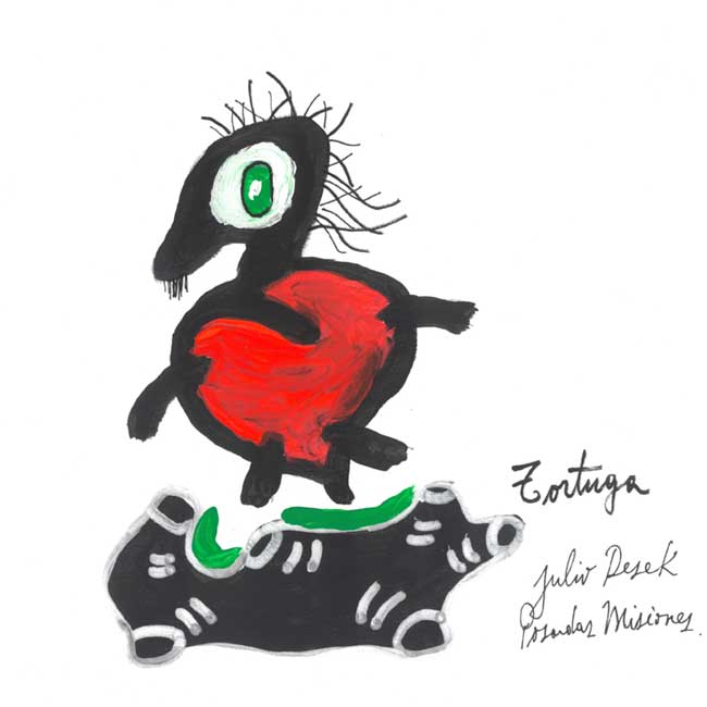 LA TORTUGA Ilustración del libro de poemas 'EL MONSTRUO' de Julio Resek. Poema: La tortuga. Parte de la colección Arte y Cultura de Constructora Resek.