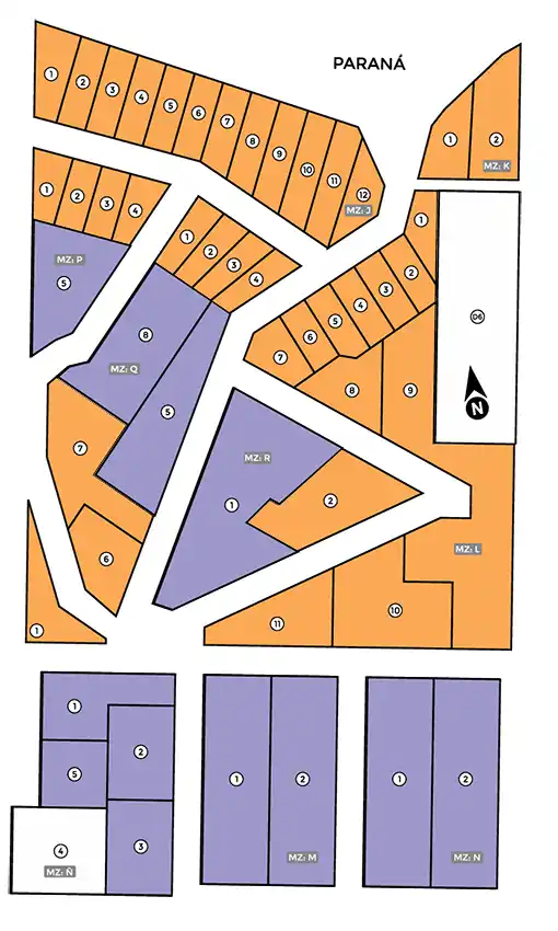 Zonificación completa residencial y comercial · Barrio Cerrado La Selva · Candelaria, Misiones
